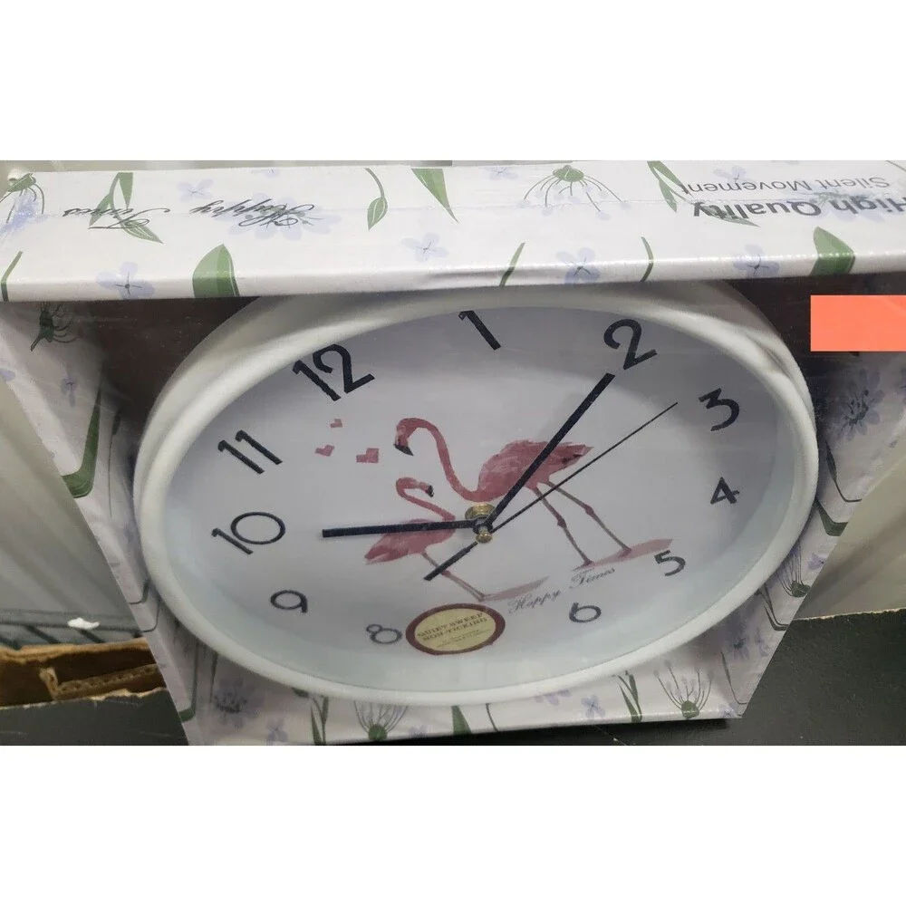 Round Plastic Wall Clock, (app.10